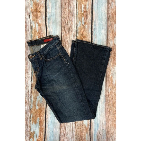 X2 Quality Denim Jeans Womens Size 2 Curvy Embroidered Low Rise Boot Cut Blue - Picture 5 of 10